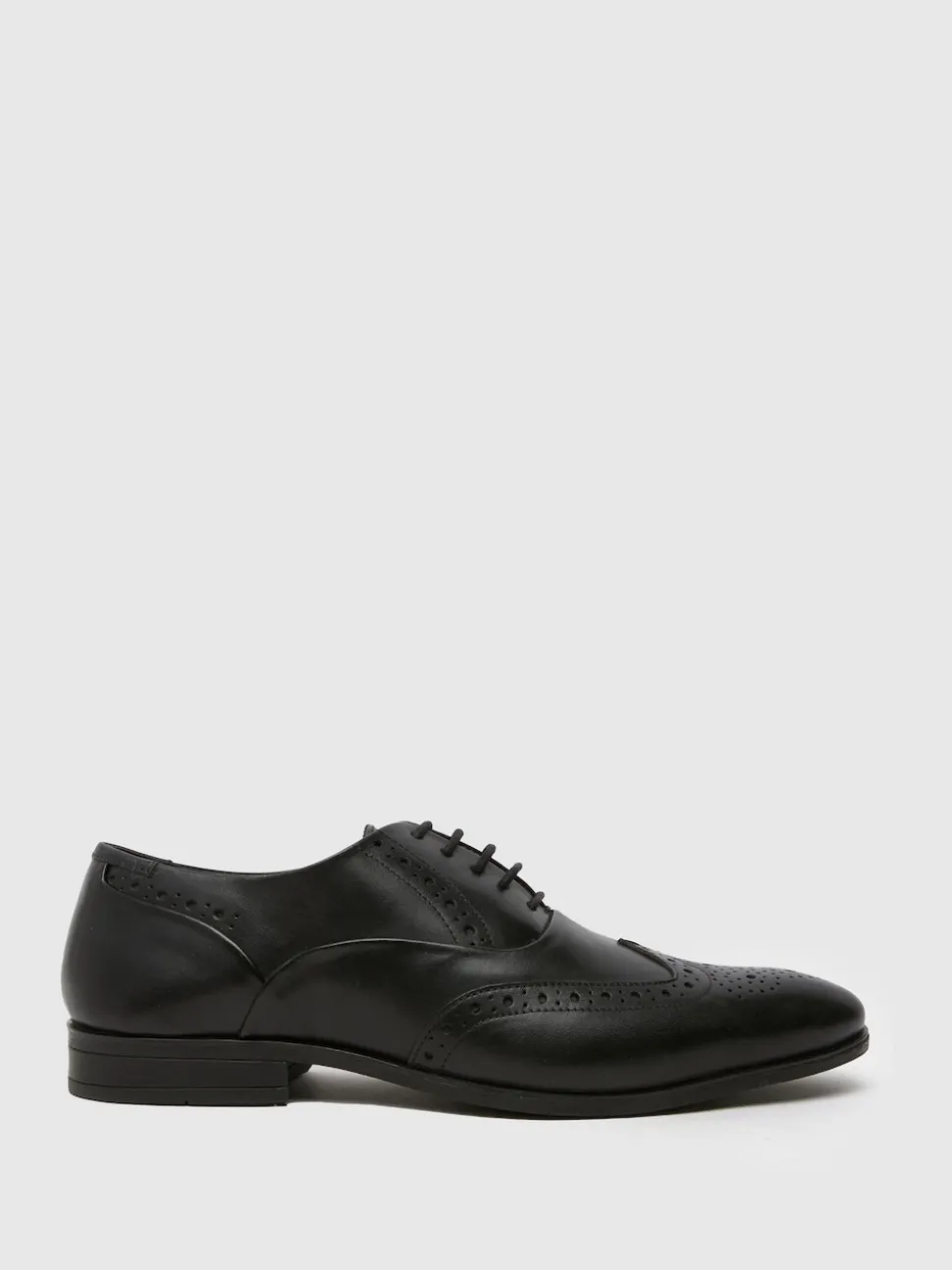 Schuh Black Row Leather Brogue Shoes