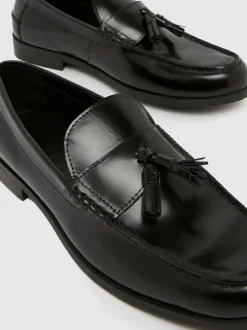 Schuh Black Ryder Leather Loafers