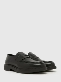 Schuh Black Rykard Leather Loafers