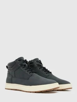 Schuh Blue Gio Leather Lace-Up Shoes