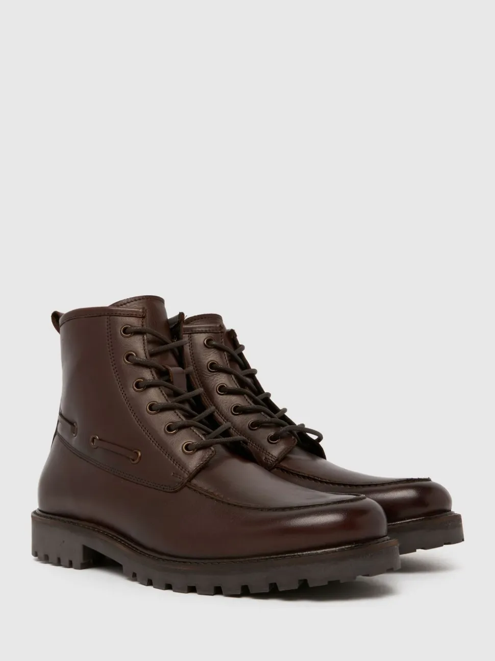Schuh Brown Darcy Leather Boat Boots