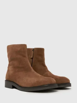 Schuh Brown Dario Square Toe Boots