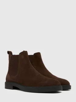 Schuh Brown Dice Leather Chelsea Boots