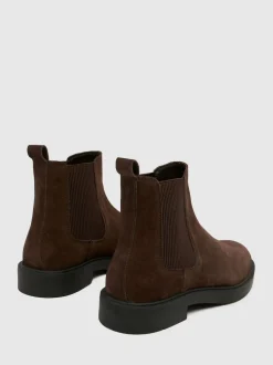 Schuh Brown Dice Leather Chelsea Boots