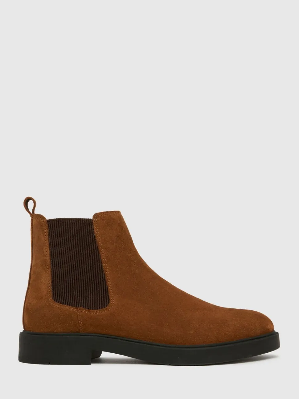 Schuh Brown Dice Leather Chelsea Boots