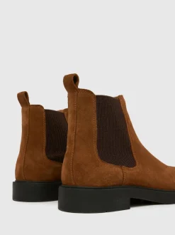 Schuh Brown Dice Leather Chelsea Boots