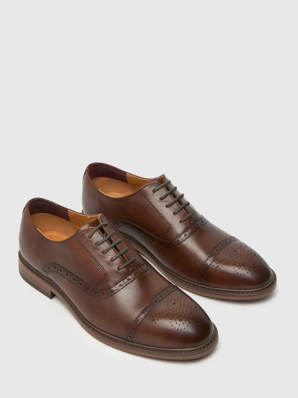 Schuh Brown Raven Leather Brogues