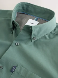 Seafoam Green Slim Fit Button Down Easy Iron Oxford Shirt