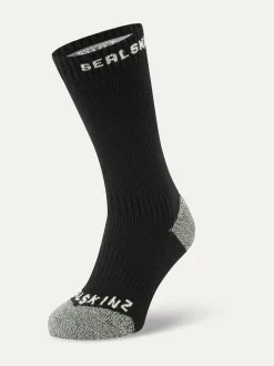 Sealskinz Briston Waterproof All Weather Mid Length Socks With Hydrostop