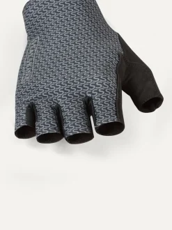 Sealskinz Dunston Single Layer Fingerless Black Cycling Gloves with Foam Padding