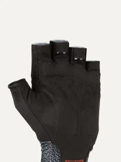 Sealskinz Dunston Single Layer Fingerless Black Cycling Gloves with Foam Padding
