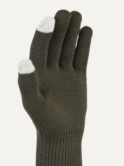 Sealskinz Green Hanworth Solo Merino Gloves