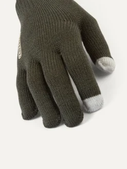 Sealskinz Green Hanworth Solo Merino Gloves