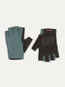 Sealskinz Green Rushford Single Layer Fingerless Cycling Gloves with Pro Gel Padding
