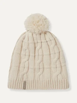 Sealskinz Hemsby Waterproof Cold Weather Cable Knit Bobble Hat