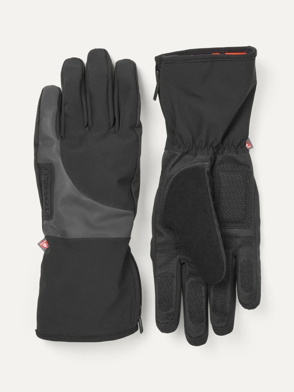 Sealskinz Marsham Waterproof Cold Weather Reflective Cycle Black Gloves