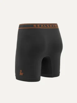 Sealskinz Newton Men's Seamless Running Black Boxer Shorts