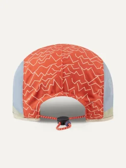Sealskinz Orange Poringland Waterproof Foldable Peak Printed Hiking Cap