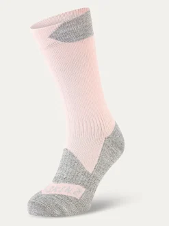 Sealskinz Pink Raynham Waterproof All Weather Mid Length Socks