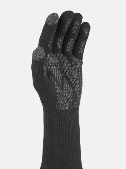 Sealskinz Skeyton Waterproof All Weather Ultra Grip Knitted Gauntlet Black Gloves