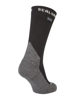 Sealskinz Stanfield Waterproof Extreme Cold Weather Mid Length Black Socks