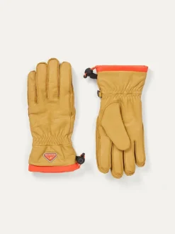 Sealskinz Westfield Waterproof Leather Hiking Brown Gloves with Fusion Control