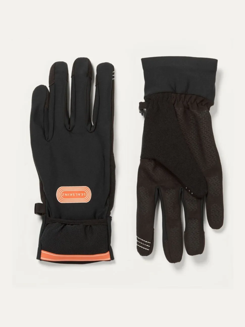 Sealskinz Wolferton Water Repellent Running Convertible Black Gloves