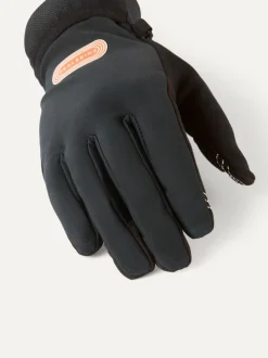 Sealskinz Wolferton Water Repellent Running Convertible Black Gloves
