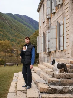 Seraphine Black Mens Babywearing Gilet