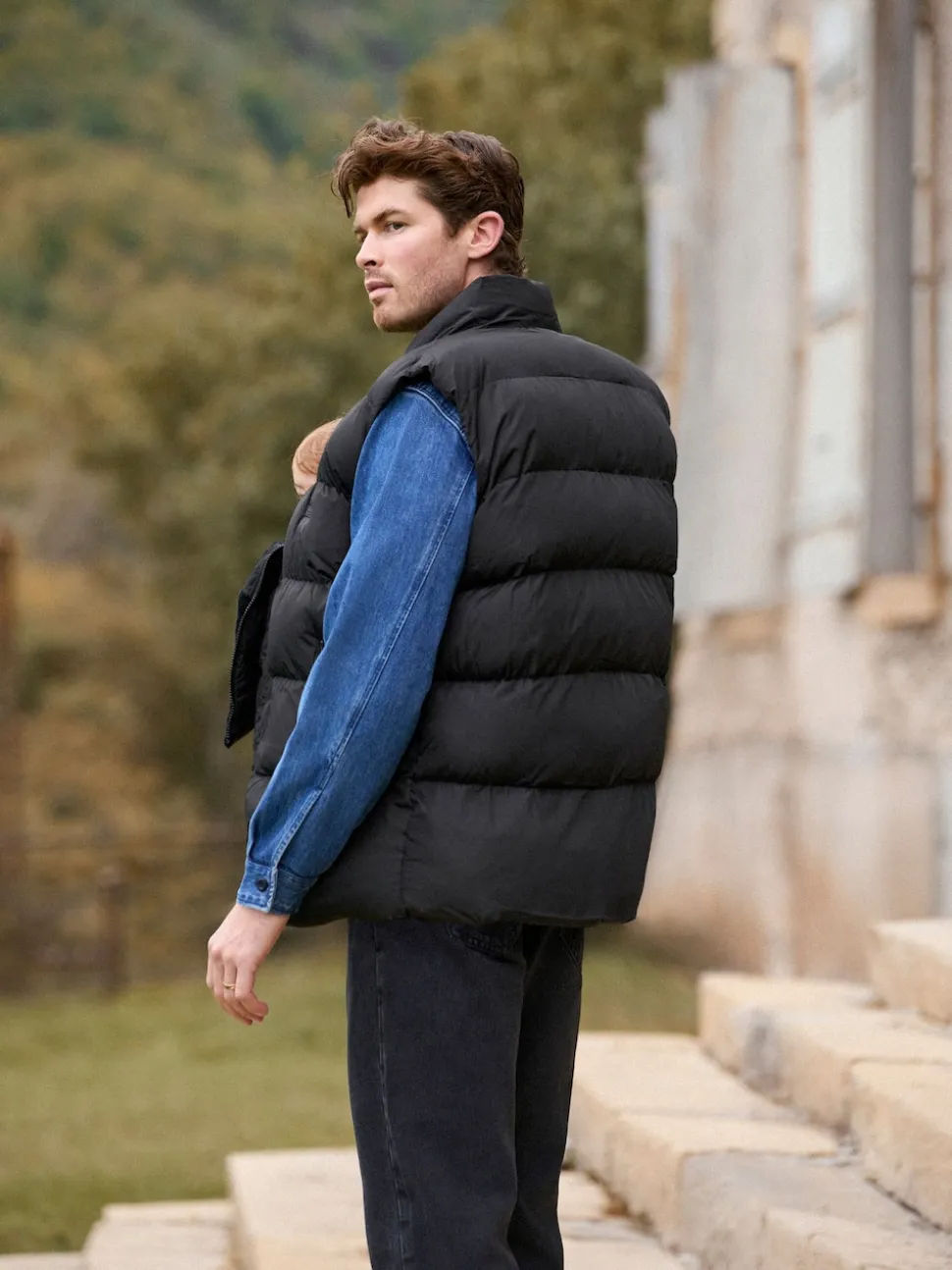 Seraphine Black Mens Babywearing Gilet