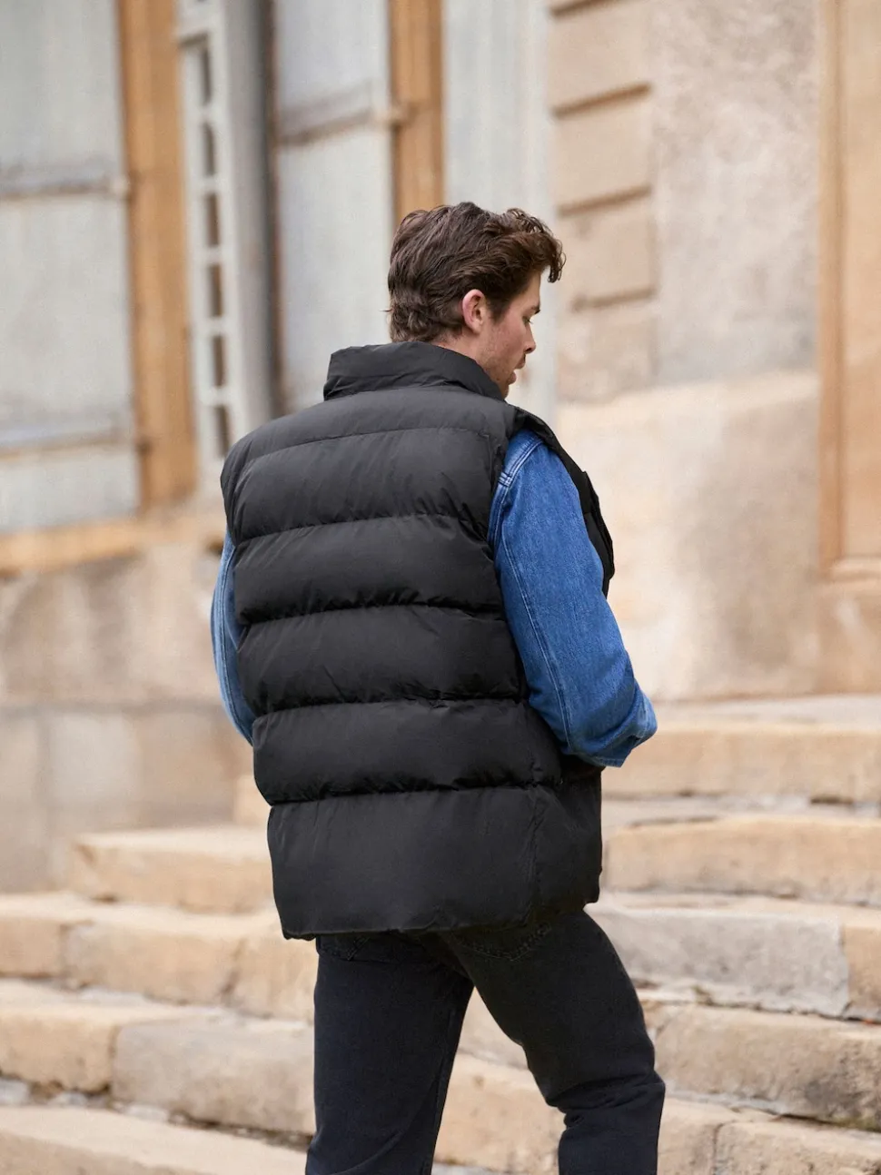 Seraphine Black Mens Babywearing Gilet