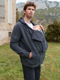 Seraphine Charcoal Grey Marl Mens Babywearing Top