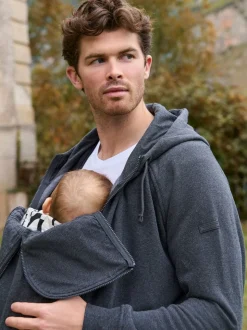 Seraphine Charcoal Grey Marl Mens Babywearing Top