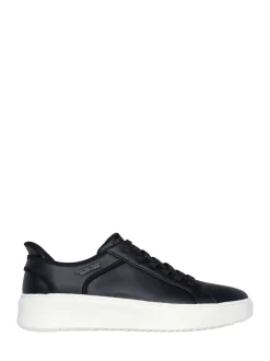 Skechers Black Court Break Double Vented Slip In Trainers