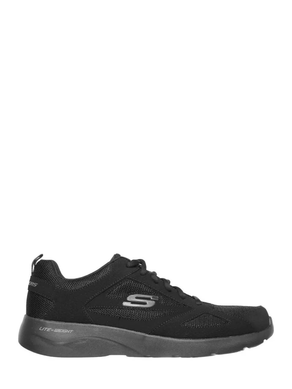 Skechers Black Dynamight 2.0 Lace Up Memory Foam Trainers