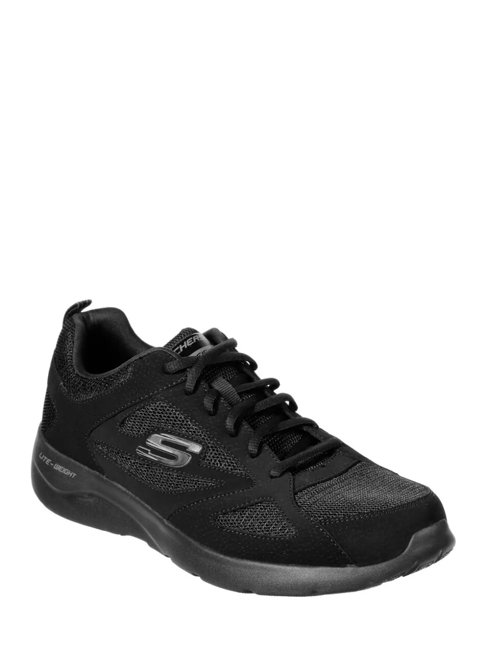 Skechers Black Dynamight 2.0 Lace Up Memory Foam Trainers