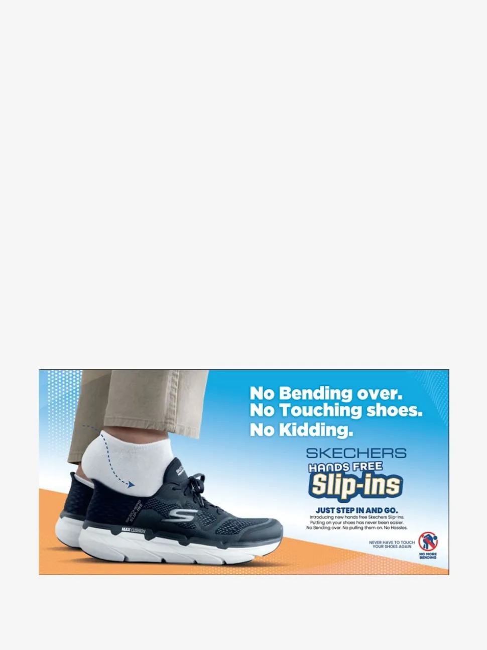 Skechers Black Mens Go Walk Slip In Trainers