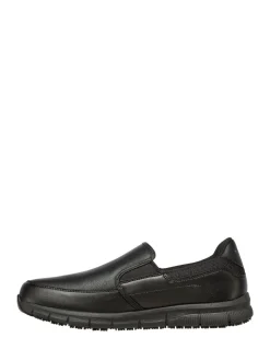 Skechers Black Mens Nampa Groton Resistant Slip On Shoes