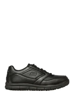Skechers Black Mens Relaxed Fit Work Trainers