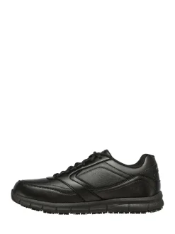 Skechers Black Mens Relaxed Fit Work Trainers