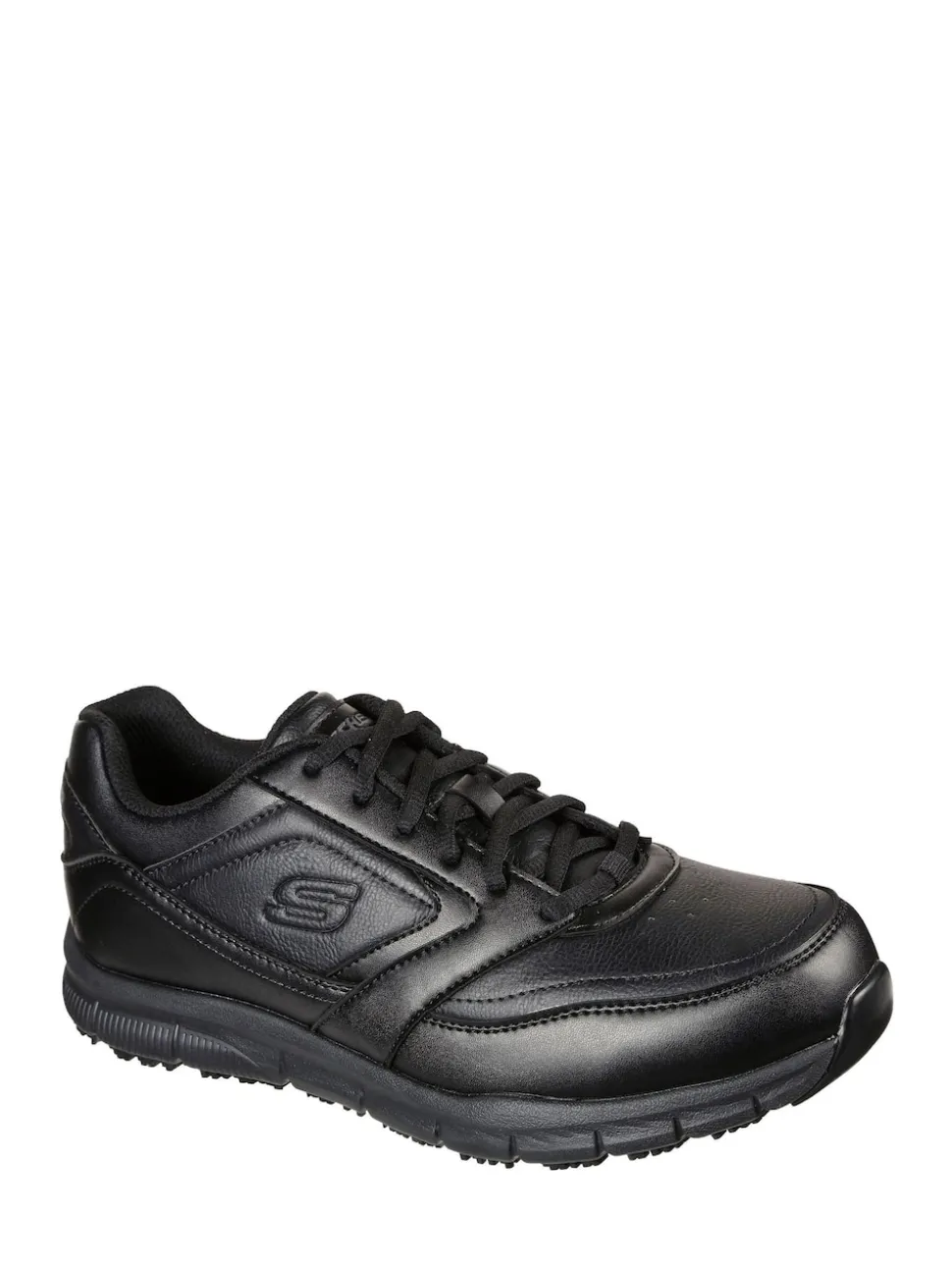 Skechers Black Mens Relaxed Fit Work Trainers