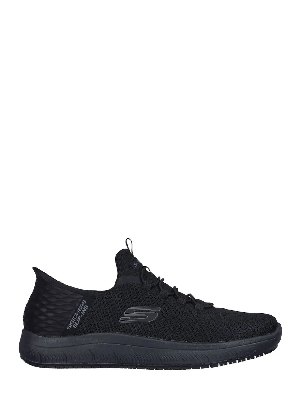 Skechers Black Mens Resistant Slip In Summits Trainers