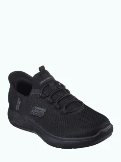 Skechers Black Mens Resistant Slip In Summits Trainers