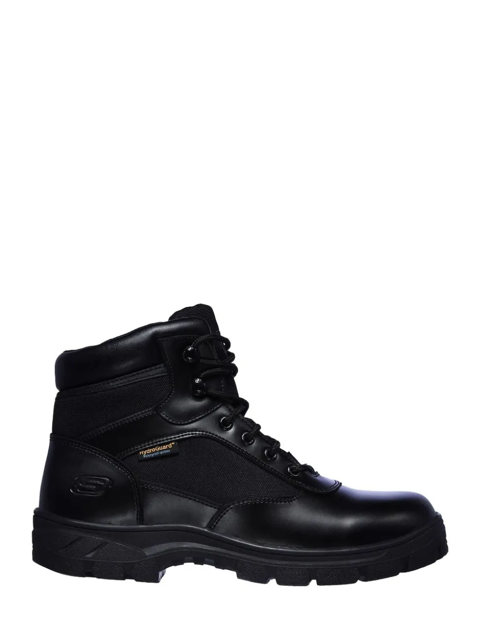Skechers Black Mens Wascana Benen Waterproof Tactical Slip Resistant Boots
