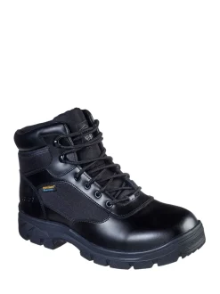 Skechers Black Mens Wascana Benen Waterproof Tactical Slip Resistant Boots
