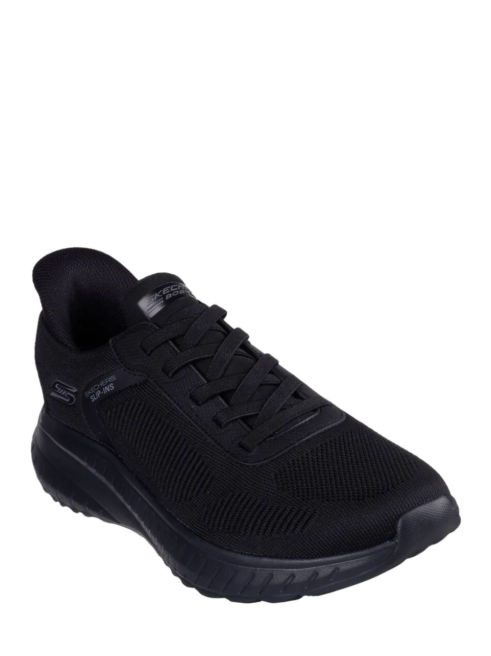 Skechers Black Slip-ins Bobs Sport Squad Chaos Solid Step Trainers