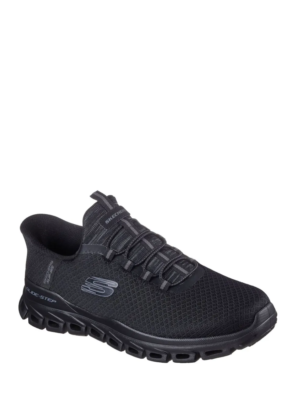 Skechers Black Slip-Ons Glide Step Noxus Trainers