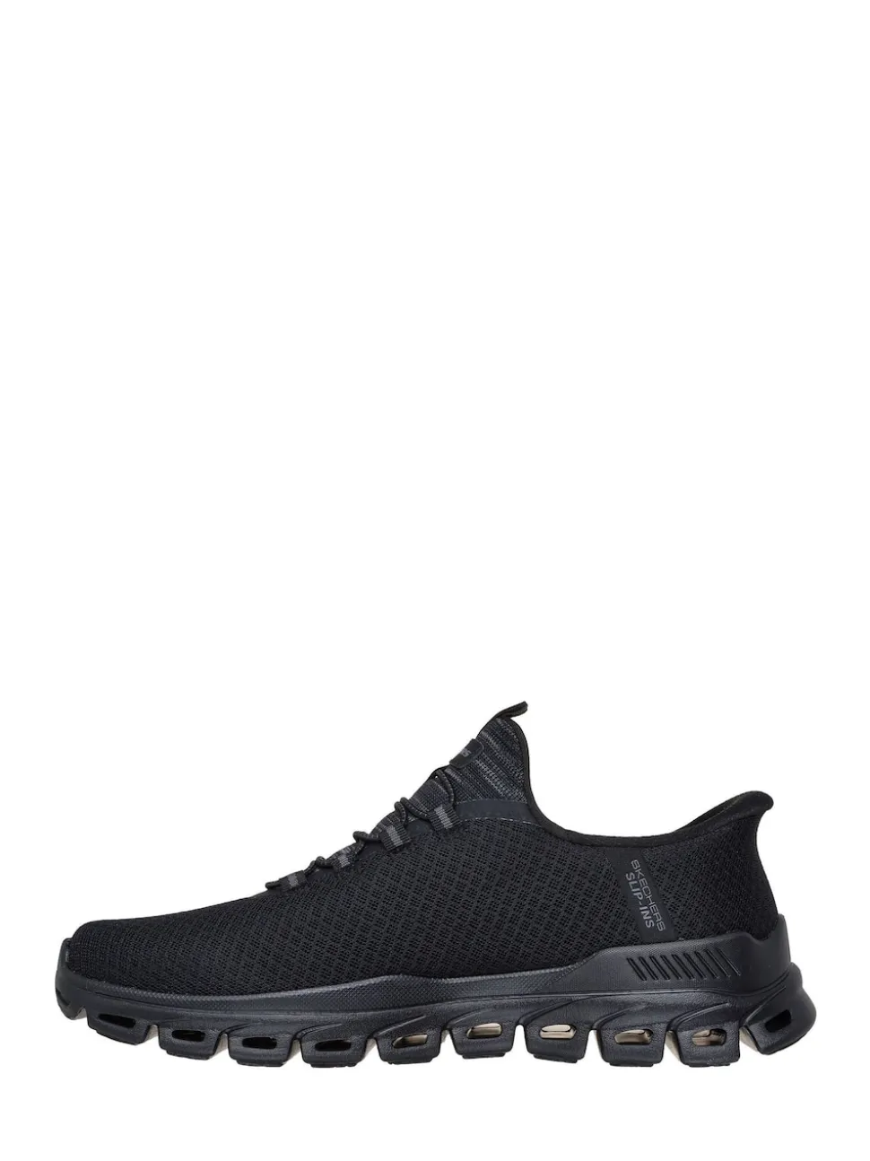 Skechers Black Slip-Ons Glide Step Noxus Trainers