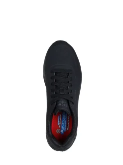 Skechers Black Work Relaxed Fit: Uno Slip Resistant Mens Trainers