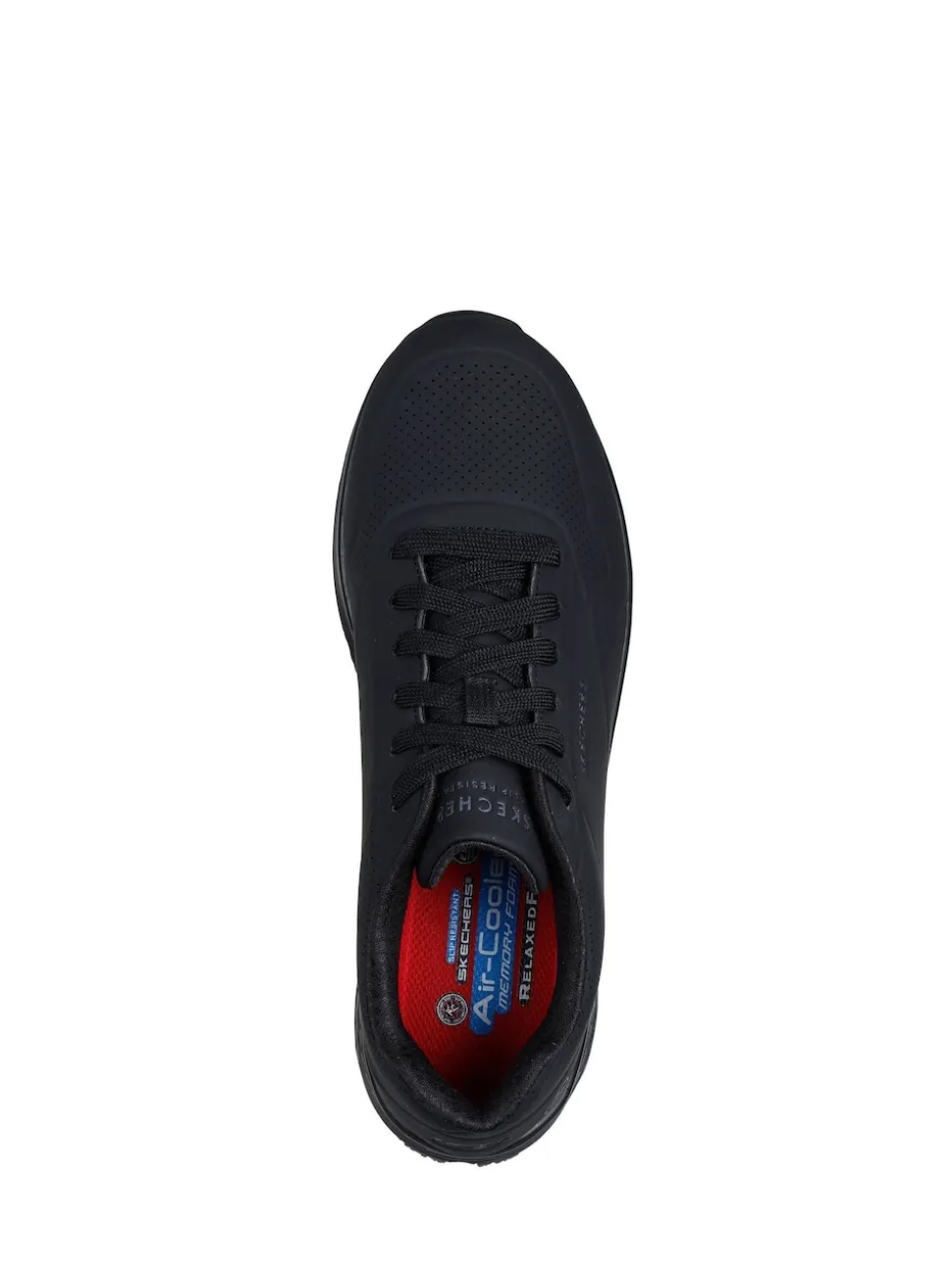 Skechers Black Work Relaxed Fit: Uno Slip Resistant Mens Trainers